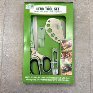 Expert Herb Tool Set - Green and Silver